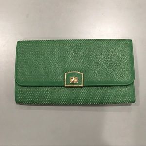 MMS Design Studio Green Clutch